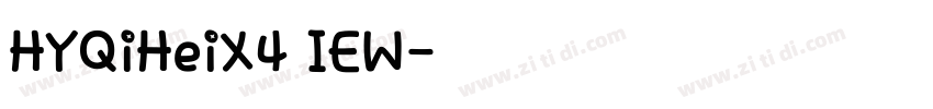 HYQiHeiX4 IEW字体转换